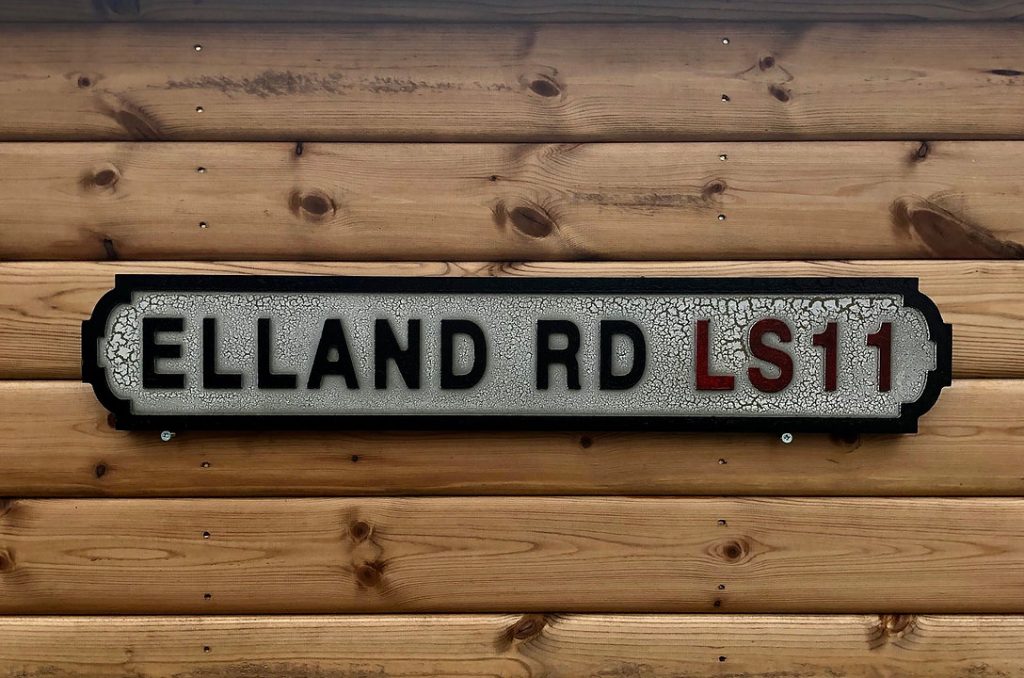 "Elland Road LS11" Vintage Street Sign Carmen Interiors