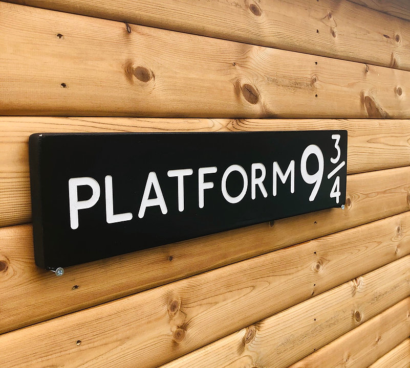Platform 9 3-4 Hardwood Street Sign