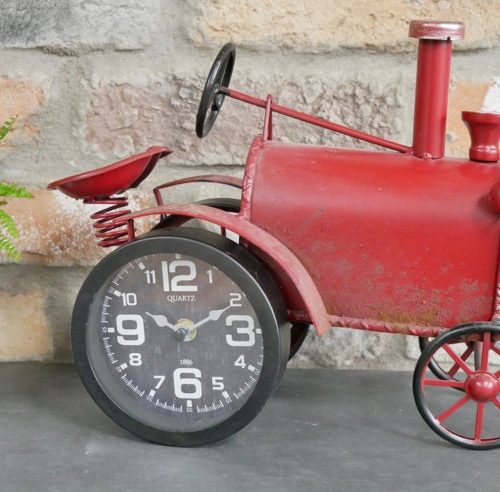 Tractor Metal Clock