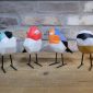 Geometric Birds Resin Ornament Set