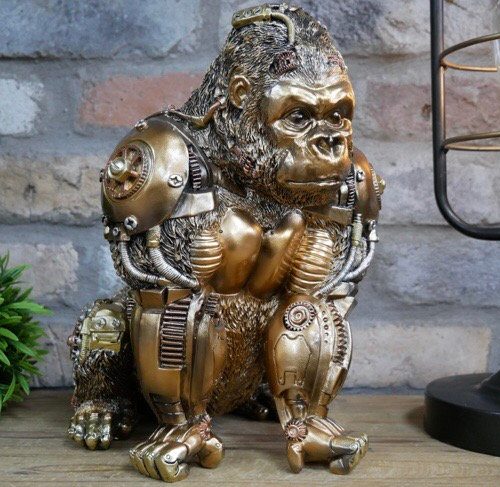 Steampunk Gorilla Resin Ornament