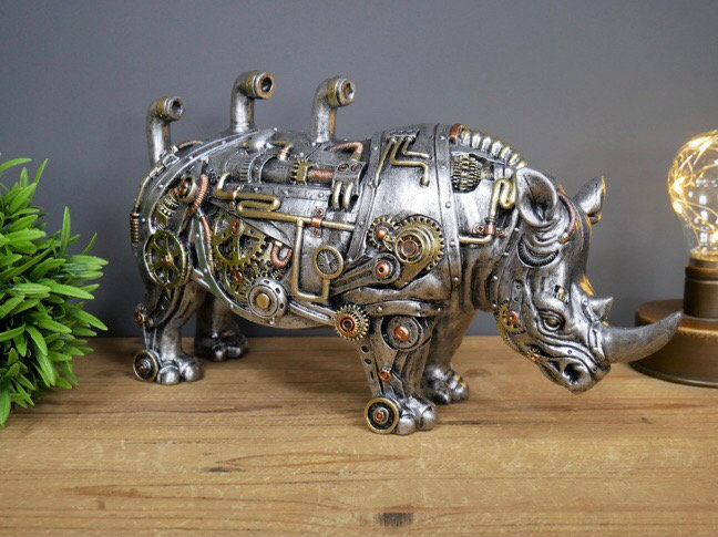 Steampunk Rhino Ornament
