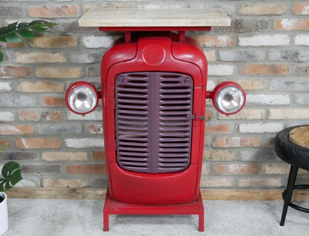 Tractor Bar Cabinet (Red)