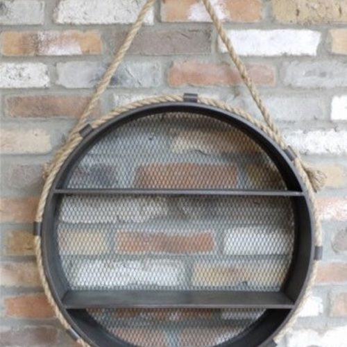 Industrial Circle Shelf