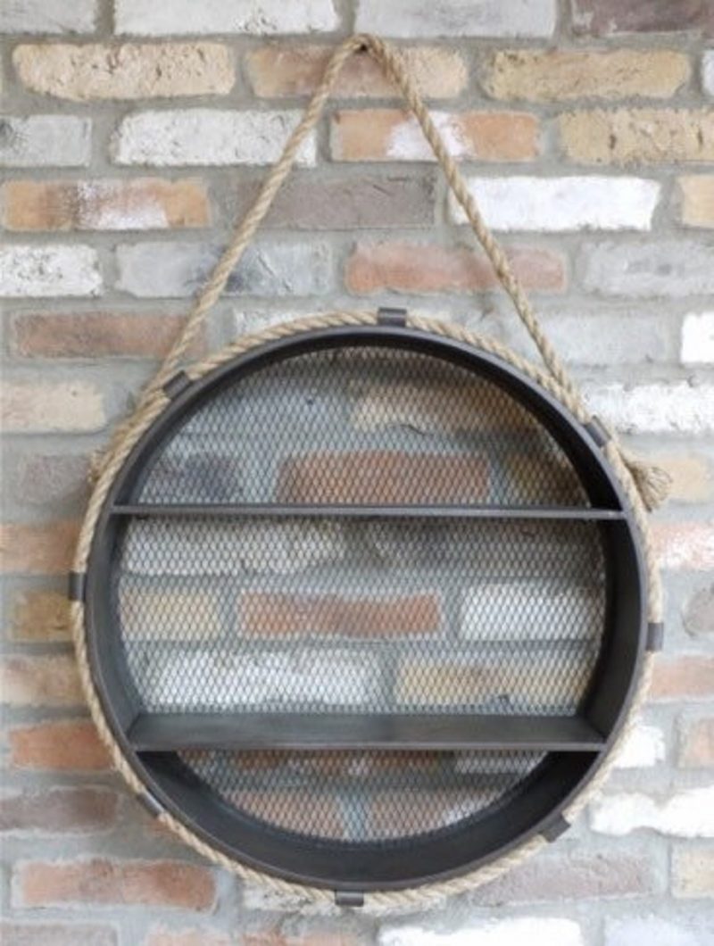 Industrial Circle Shelf