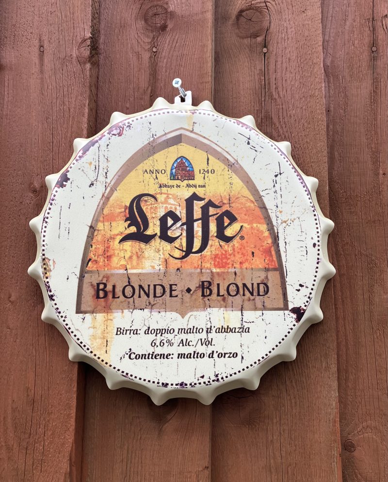 Leffe Bottle Top Sign