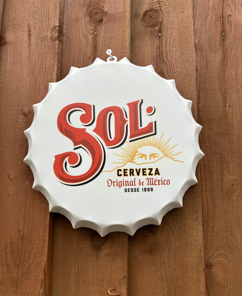 Sol Bottle Top Sign