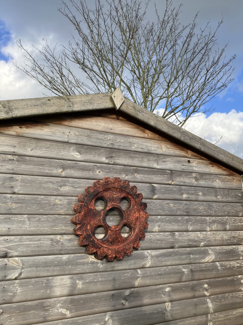 Gear Cog Wall Decoration (Red Tinted) - Image 4