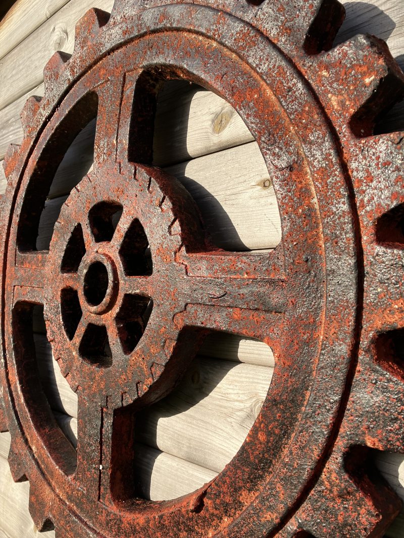 XL Gear Cog Wall Decoration (Red Tinted) - Image 4