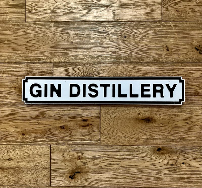 Gin Distillery Sign